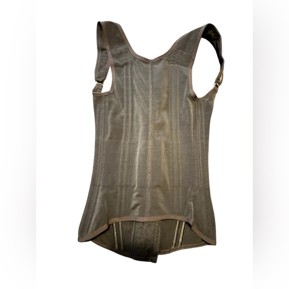 SOLD Black Waist Trainer Corset Hourglass ShapewearAdjustable Straps & Zipper - Picture 4 of 6